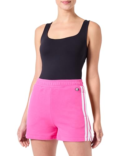 Descubre el secreto para tener los mejores chollos en tus pantalones cortos: Champion Legacy American Summer W-Spring Poly Terry Pantalones Cortos, Rosa Frambuesa, L para Mujer!