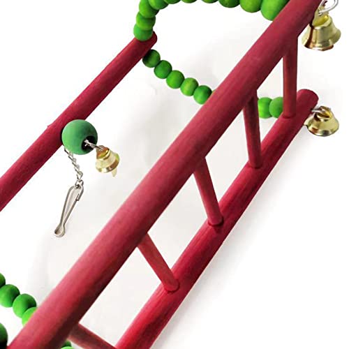 Balanço de pássaro | Balanço de pássaro grande de Natal - Acessórios de periquito de pássaro colorid