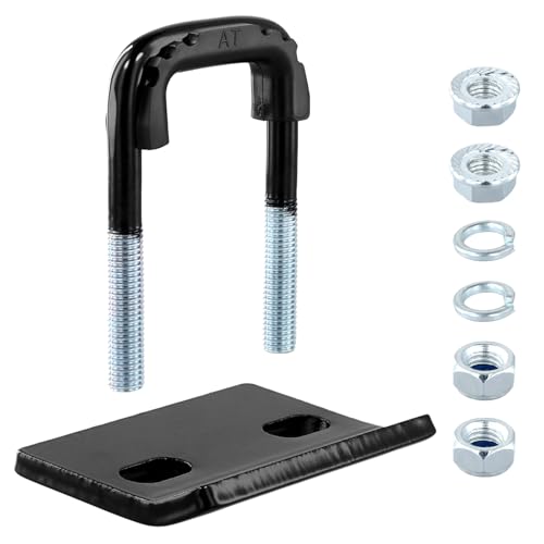 QWORK® Hochleistungssperre Kupplungsspanner für Anhänger und Fahrzeuge - Innenbreite 5 cm - Geschmiedeter Stahl und Gummibeschichtung - Anti-Rassel-Stabilisator