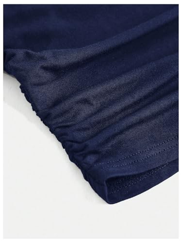 SweatyRocks Girl's Summer Square Neck Ruched Fitted Tank Crop Shirt Tops4