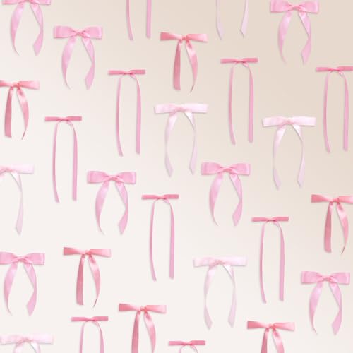 Entrirolly pink bow wall backdrop