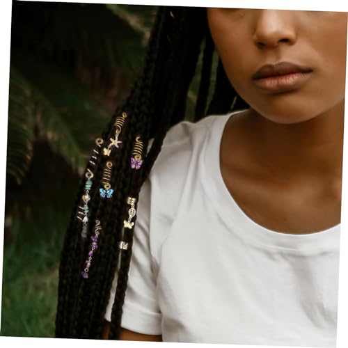 Bijoux de cheveux pirate et 31 perles dreadlocks pour tresses femmes
