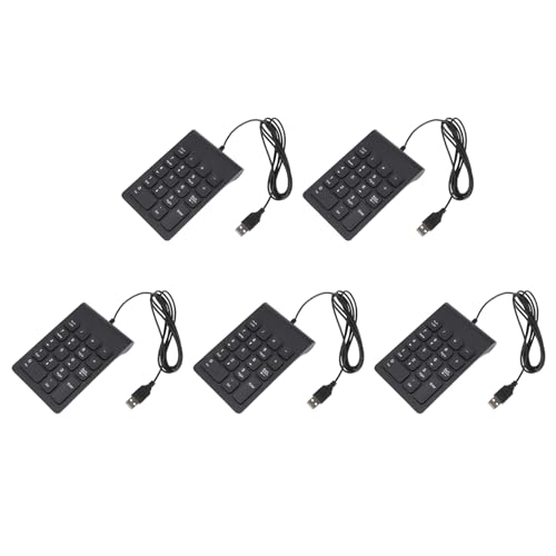 Pavé numérique USB filaire à 18 touches noir pour ordinateur portable