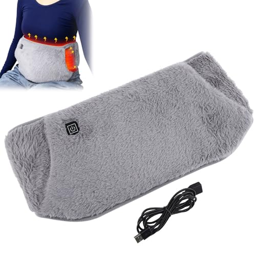 Electric Waist Belt Heating Pad, 105x20CM Period Heating Waist Belt Wrap with 3 Heat Levels & Adjustable Straps, Portbale & Washable Electric Heated Pad for Back Warmer, Period, Pain Relief