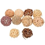 Matériaux naturels : confectionnées à partir de fausses lianes de saule et de boules de vigne tressées naturelles, ces pièces conservent leur aspect et leur résistance en tant que sphères décoratives, boules d’herbe décoratives, ornements tissés à la main