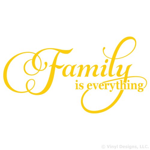 Family is Everything Quote Vinyl Wall Decal Sticker Art, Removable