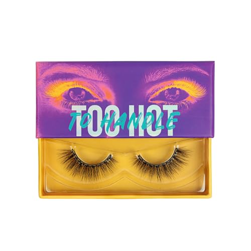Too Hot To Handle Magnetic Eyelashes | Premium Faux Mink Magnetic Lashes | Confortable and Easy use | Universal size |Reusable up 50 times | Vegan and Cruelty free | Natural Look 1 Pair Seductive)