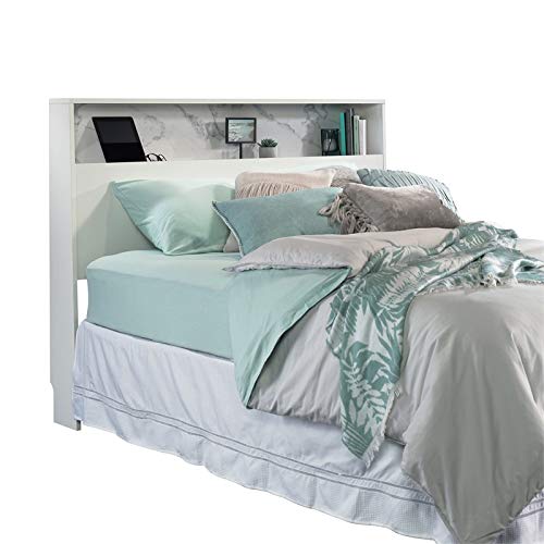 Pemberly Row Engineered Wood Full/Queen Size Headboard In Pearl Oak #TOP2