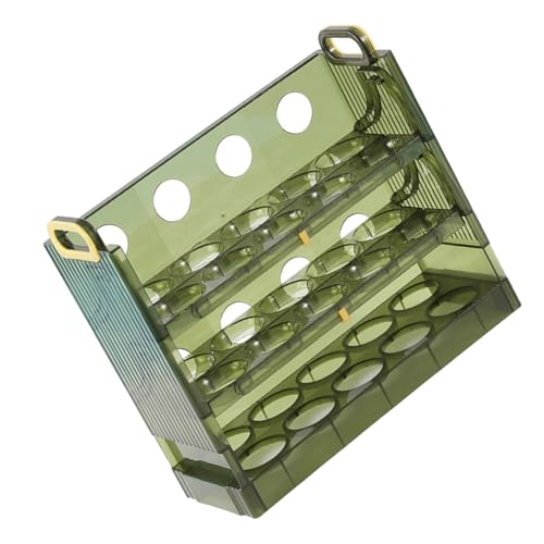 iplusmile Organizador de Huevos para Nevera de Transparente Soporte Apilable con Capacidad para Huevos Recipiente Reutilizable de PP Resistente y Diseño Antirroturas para Almacenamiento