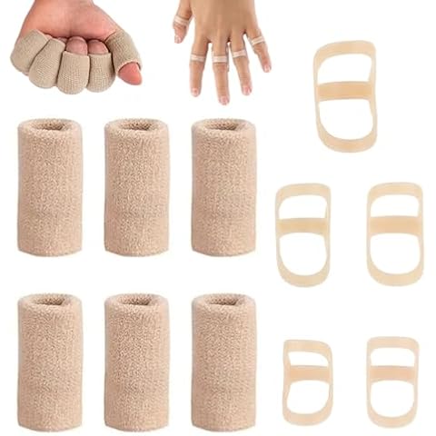 FunnAura 12PCS Finger Splints Kit for Arthritis Cover
