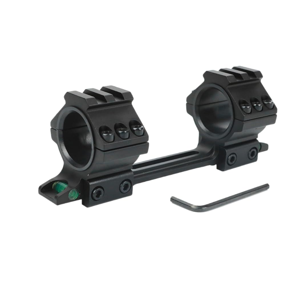 Táctico 25.4 / 30MM Doble Anillo Cantilever Pesado Alcance de Vista Montaje con Nivel de Burbuja montado en el riel de 11MM