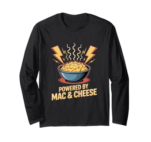 Powered by Mac and Cheese food Manga Larga
