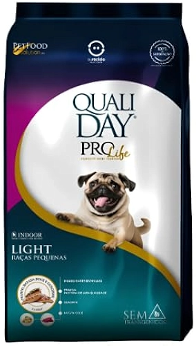 Ração Qualiday Prolife para Cães Raças Pequenas Light 13kg