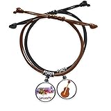 Package Quantity: 2 x bracelet (one black , one brown)