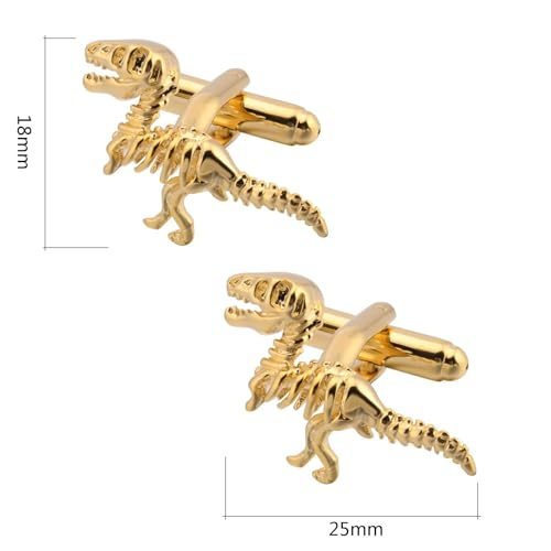 Mancuernillas para hombre de diseño clásico en latón miniatura 5
