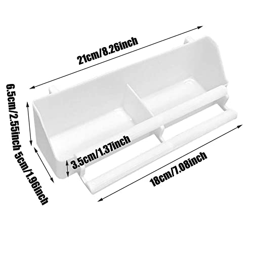 Ianulus Ciotola per Cibo per Uccelli Domestici, 2
