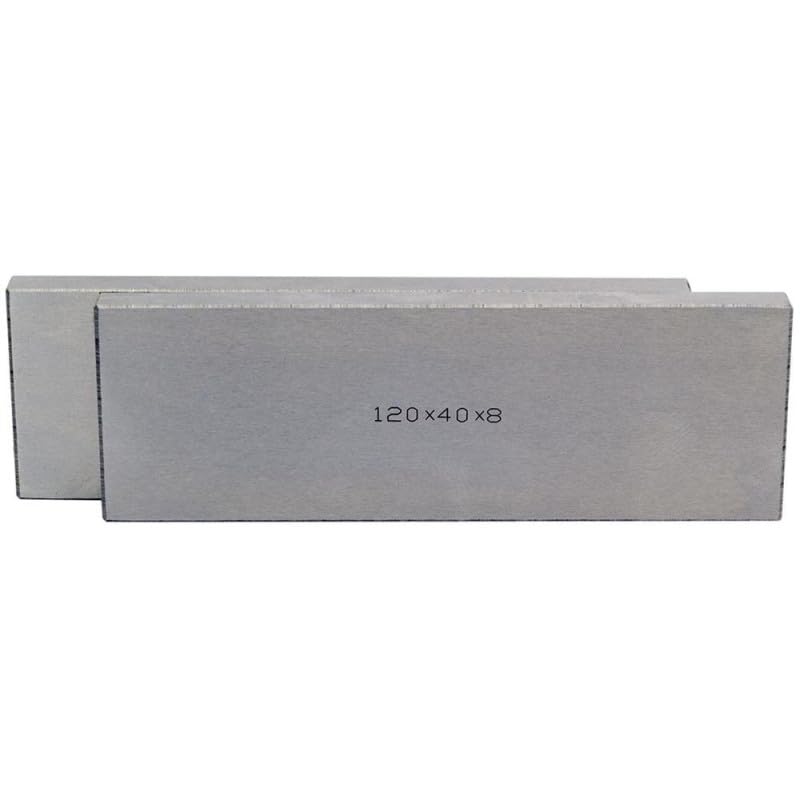 Jeu de cales de fraisage par paire au pas de 5 mm - Section L x l : 160 x 8 mm, Hauteur 10 à 40 mm