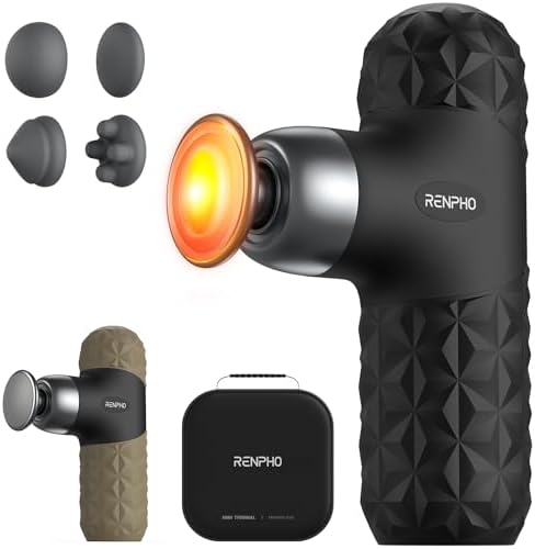 RENPHO Mini Thermal Massage Gun with Heat, FSA Eligible HSA, Vale...