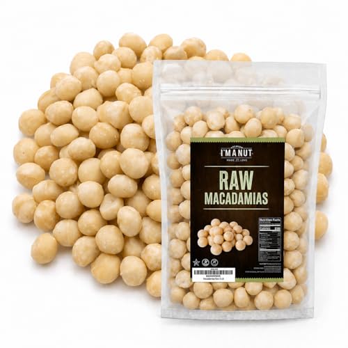 Premium Raw Whole Macadamia Nuts 16oz (1 lb) - Non-GMO,