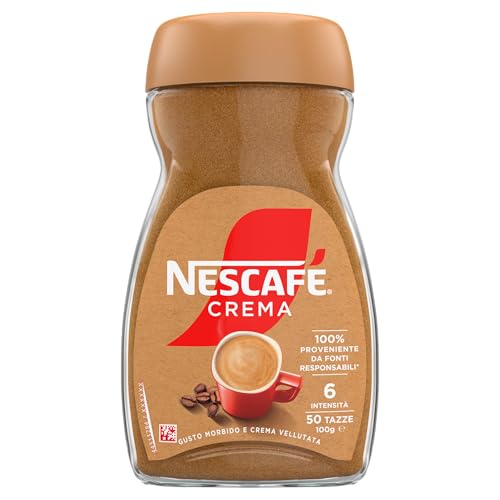 NESCAFÉ Classic Crema Caffè Solubile, Barattolo 100g