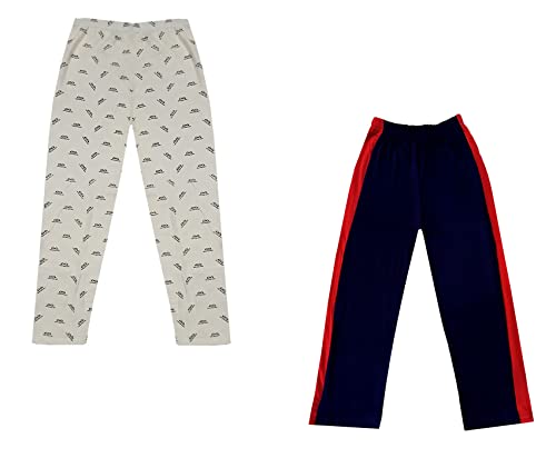 Image of indi weaves Boys and Girls Cotton Solid and Printed Pyjama /Pant /Trackpants
