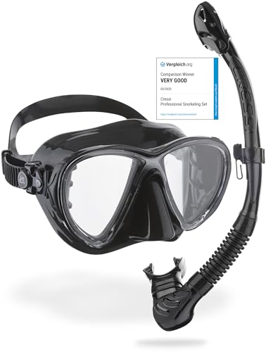 Snorkel Dry con sistema brevettato anti-infiltrazione, protezione antispruzzo, tubo ellittico e valvola di scarico per una respirazione sicura
