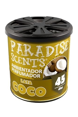 Paradise Scents Paradise PER80125 Perfumador Lata Coco, Color Ocre, 100 gr