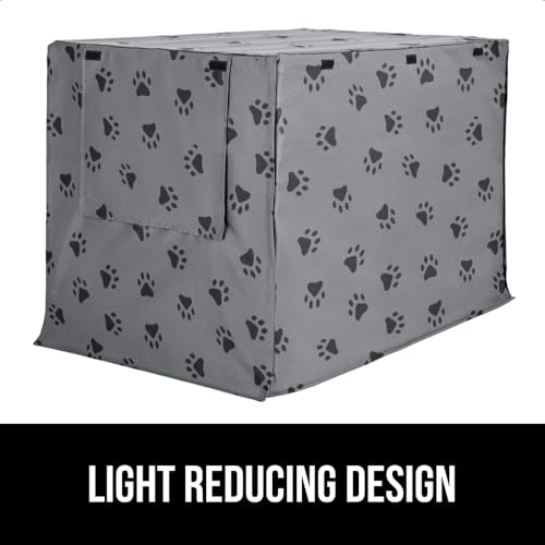 Gorilla Grip Heavy Duty Light Reducing Dog Crate Covers, All Sides Open, Privacy Cover Fits 24″ Wire Indoor Kennel, Breathable Mesh Windows, Washable Durable Pet Puppy Training Cage Topper, Paw Design Gorilla Grip Heavy Duty Light Reducing Dog Crate Covers, All Sides Open, Privacy Cover Fits 24″ Wire Indoor Kennel, Breathable Mesh Windows, Washable Durable Pet Puppy Training Cage Topper, Paw Design