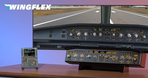 Image of Full-Size Airbus A320 MCDU for Flight Simulator, IPS HD Screen, Auto Brightness, Plug-and-Play, Physical Mode Switch (Captain /Co-Pilot) (A32WX MCDU)