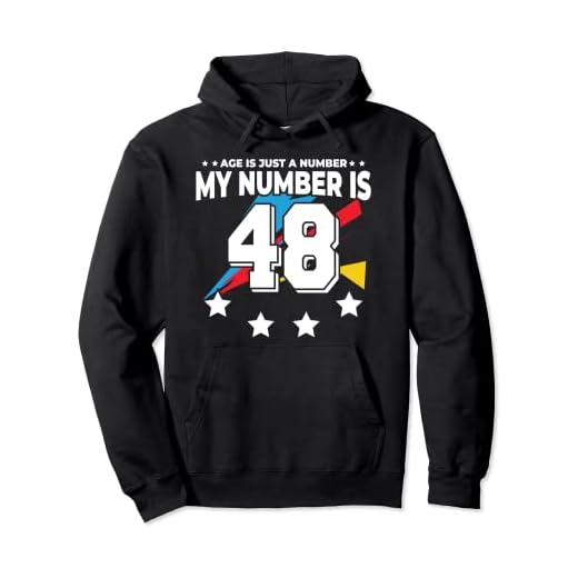Age Is Just Number - Deportes 48 años de edad, divertido cumpleaños 48 Sudadera con Capucha