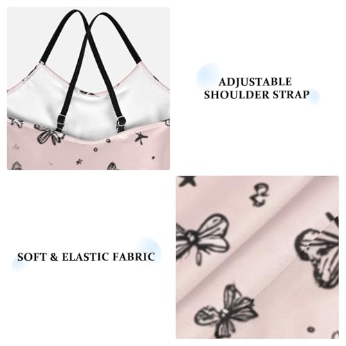 susiyo Bow and Star Shape Girls One Piece Swimsuits with Adjustable Straps Bathing Suits for 3-10 Years Old3