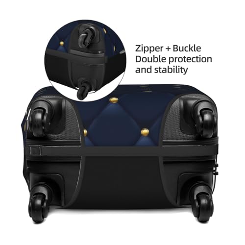 Luxury Blue Travel Luggage Covers For Suitcase Elastic Suitcase Protector Anti-Scratch Spandex Baggage Covers Fits 18-32 Inch Luggage Small4