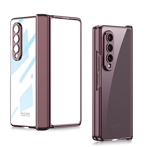 Coque Samsung Galaxy Z Fold 4 rigide transparente avec charnière magnétique couleur 2