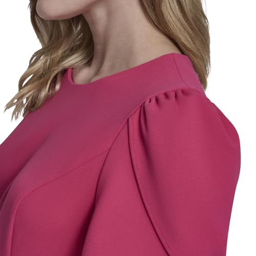 Image of DKNY Women's Tulip Sleeve Fit & Flare Mini Dress