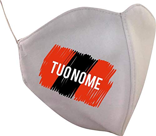 Maestros del Fútbol Mascarilla Ergonómica e Hipoalergénica Personalizable A.C. Milan