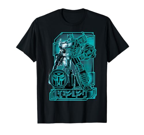 Transformers: T-Shirt Optimus Prime Portrait - Homme - Noir - S - Classique - Licence officielle Transformers