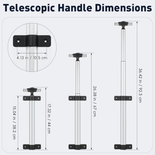Image of Travel Suitcase Telescopic Handle Luggage Replacement Single Rod Replacement Telescopic Handle Aluminum Luggage Telescoping for Most
