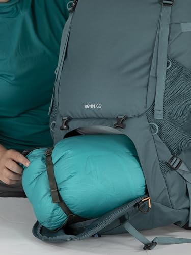 Osprey Renn 65L Women's Backpacking Backpack, Dark Charcoal/Gray Wolf, Extended Fit