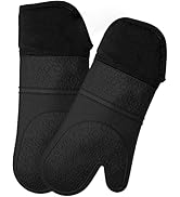 AVANA Silikon Ofenhandschuhe Hitzebeständige Anti-Rutsch Kochhandschuh mit weichem Baumwoll-Innen...