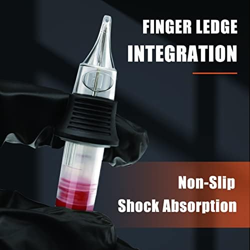 Tattoo Cartridge Needles - 20Pcs Disposable Tattoo Needles Cartridge Finger Ledge Integration Tattoo Cartridge Needles Standard 5RL Round Linder Needles for Cartridge Tattoo Pen Machine Permanent Tattoo Supplies(1205RL) - 3