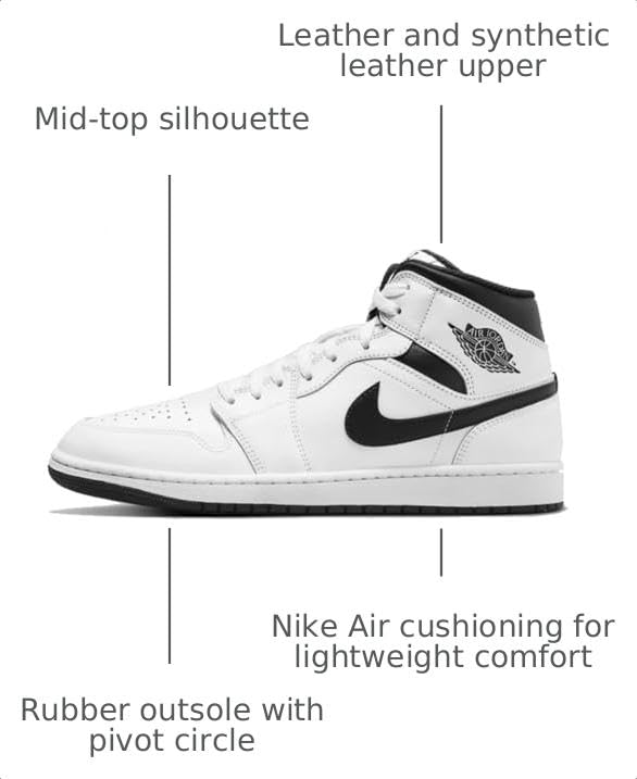 Image of Nike Men's Air Jordan 1 Mid Sneaker