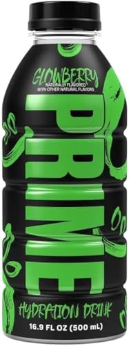 Image of Prime Hydrating Sports Drink Glowberry Flavour 500ml - Electrolytes, Zero Sugar, Low Calorie, Coconut Water, BCAAs, Vitamins, Antioxidants, Caffeine-Free