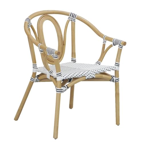 Chaise rotin extérieur empilable pour optimiser l'espace terrasse