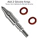 maifield Stainless Steel Archery Field Points, Easy Pull Various Outside Diameter,85/100/125/150 Grains,Screw in Archery Field Tips (9/32
