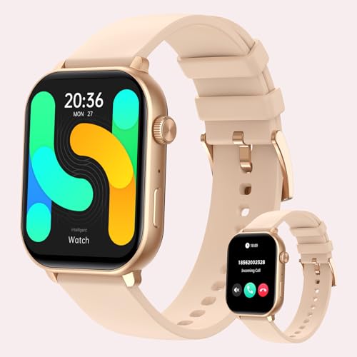 El Mejor Listado de precio de smartwatch más recomendados. 49 FreshFun Smartwatch 1.96' con Pantalla AMOLED, Reloj Inteligente con Llamada Bluetooth Impermeable IP68, Monitoreo de Frecuencia Cardíaca/Oxígeno en Sangre/Presión...