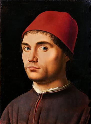 Portrait d'homme d'Antonello Da Messina : impression peinture huile sur toile