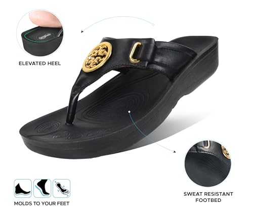 Image of AEROTHOTIC Arch Support Flip Flops for Women Comfortable Orthotic Stylish Sandal