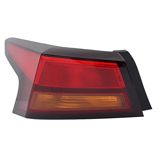 Motorfansclub Left Outer Tail Light Fit For Nissan Altima Sedan 2019 2020 2021 2022 2023 Driver Side Taillight Rear Tail Lamp Brake Stop Turn Signal Tail Light Assembly Without Bulbs #TOP3