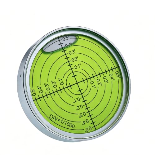 Aluminum alloy high-precision universal horizontal level instrument bubble level tool circle 2.4 inches 60mm (3 points silver green (magnetic)) by The Yan He - Used condition - Image 8