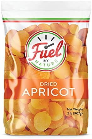 Dried Apricot Fruit Snack by Fuel by Nature, Healthy Snack, No Sugar Added, Dried Fruit Bulk, 2lb Bag